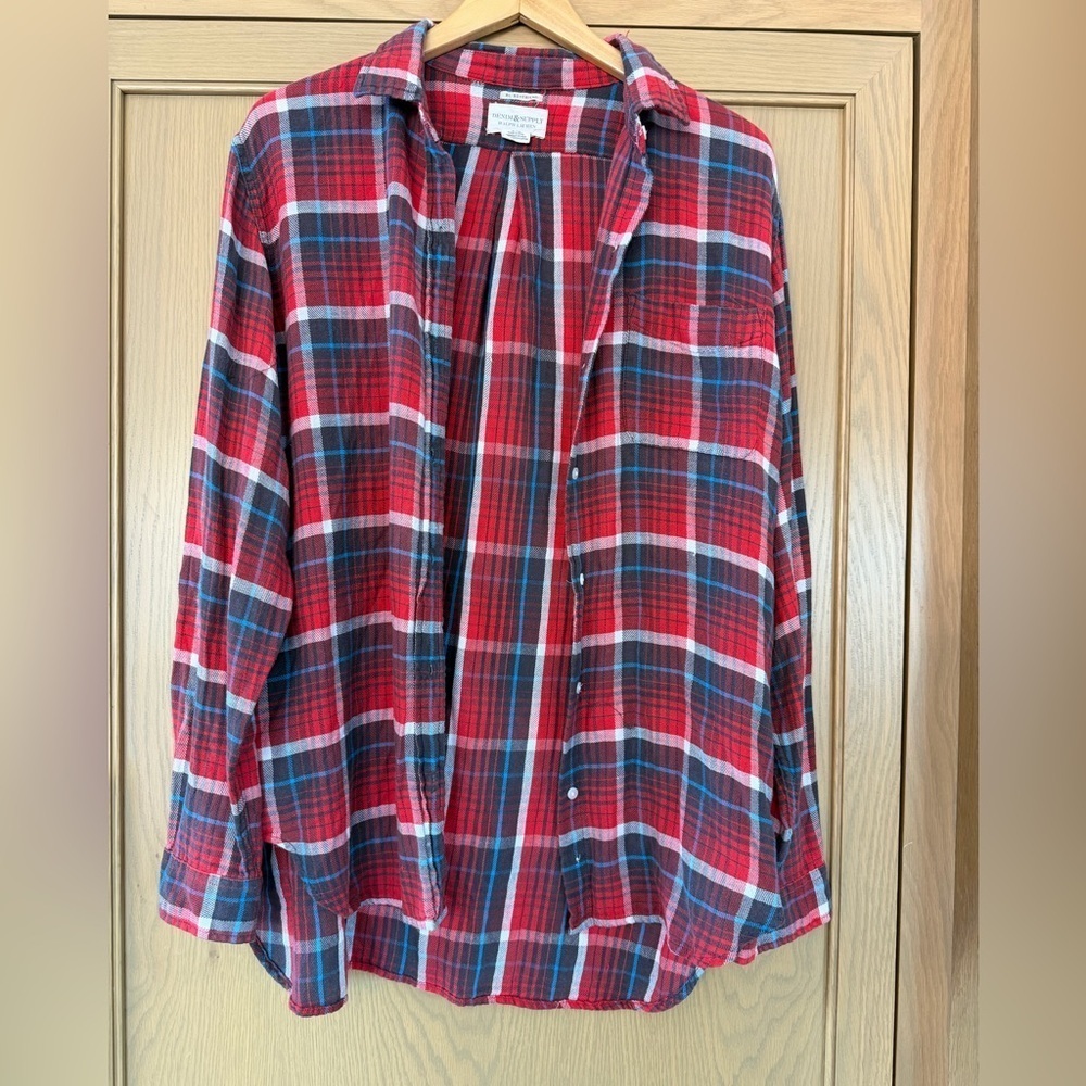 Denim & Supply Ralph Lauren RL Boyfriend Plaid Cotton / xlarge